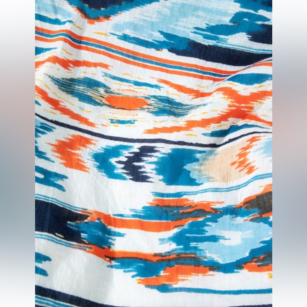NWT Ruggine Handcrafted Ocean Blue Bohemian Ethnic Print Shoulder Bag - Picture 4 of 6